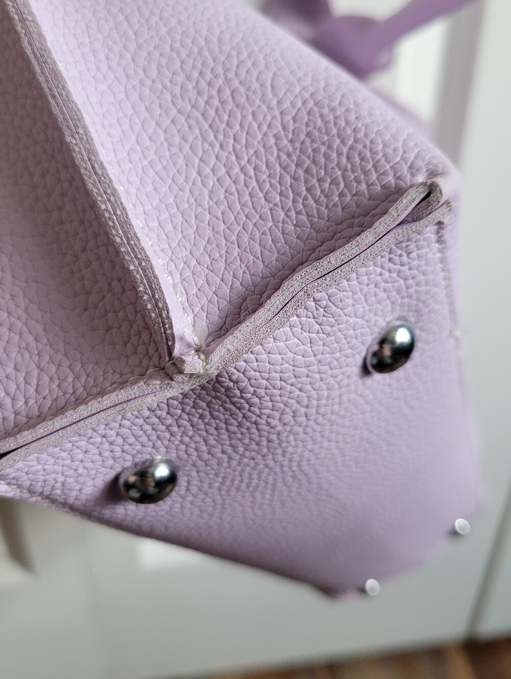 Mellow World Vegan Leather Tote Bag Lavender - Picture 6 of 13